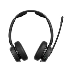 EPOS IMPACT 1060T Adaptive ANC Professional Office Wireless On Ear Headset - Dual-Sided, Enhanced Ai, Super Wideband, Brainadapt Comfort, Ideal For Long Calls In Open Offices, Black